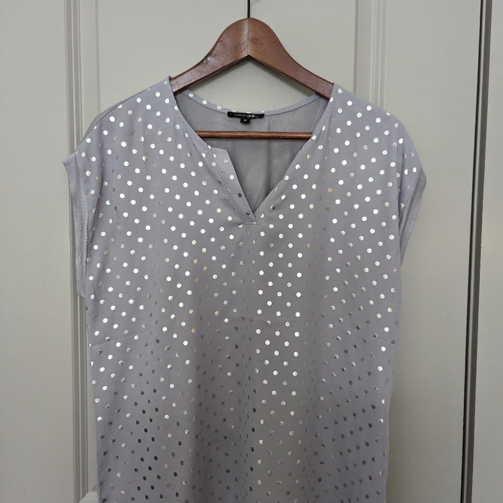 Gray/Silver Blouse, size M